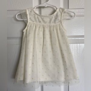 6/9 month baby girls Nautica off white dress